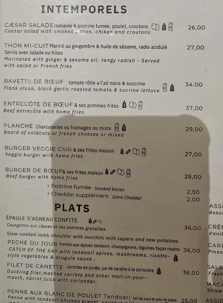 I love Paris Aéroport Roissy Terminal 2E - Menu Image 4